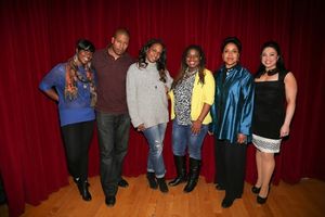 Nyahale Allie, Morocco Omari, Kamilah Forbes, Katori Hall, Phylicia Rashad and Maria- Photo