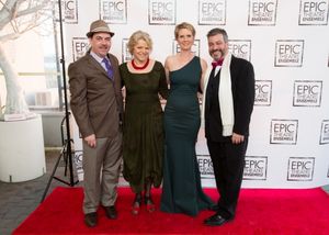 Epic Executive Director Ron Russell, Actress Ellen McLaughlin, Actress Cynthia Nixon, Photo