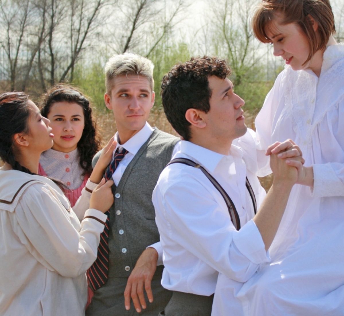 Claire Alano, Sophia Flores, Angelo Giurbino, Elio Gutierrez and Holly Wilson at 