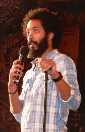 Former ''Daily Show With Jon Stewart'' correspondent  Wyatt Cenac, was among the line Photo