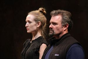 Rachel Pickup (Goneril) and Graham Winton (Albany) Photo