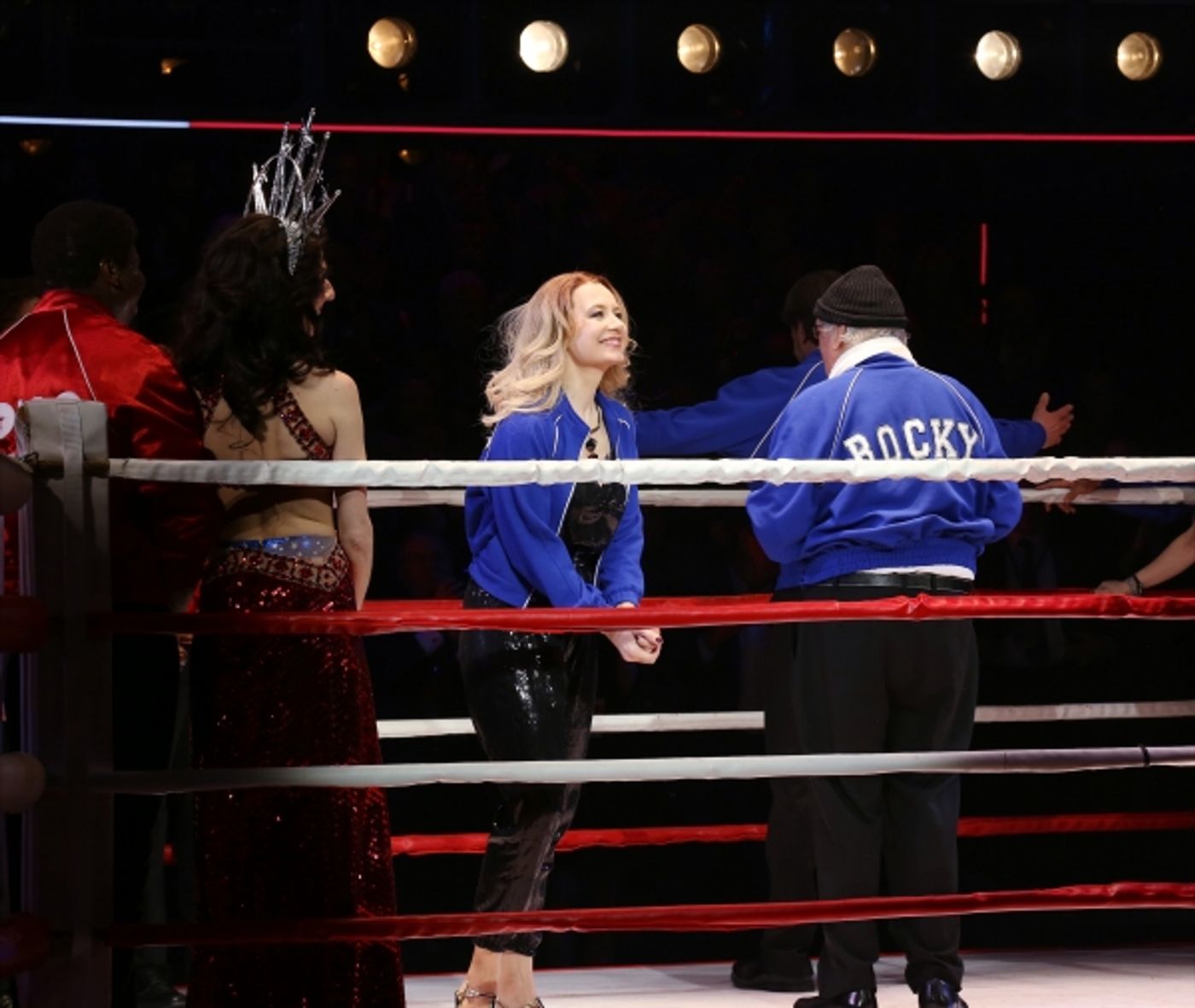 Photo Coverage: Go In the Ring with the Cast of ROCKY! Inside the Opening Night Curtain Call!  Image