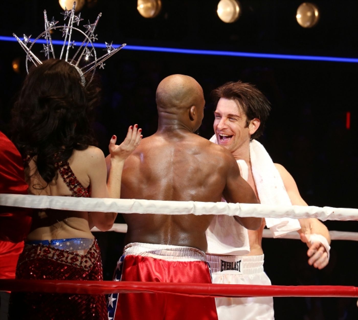 Photo Coverage: Go In the Ring with the Cast of ROCKY! Inside the Opening Night Curtain Call!  Image