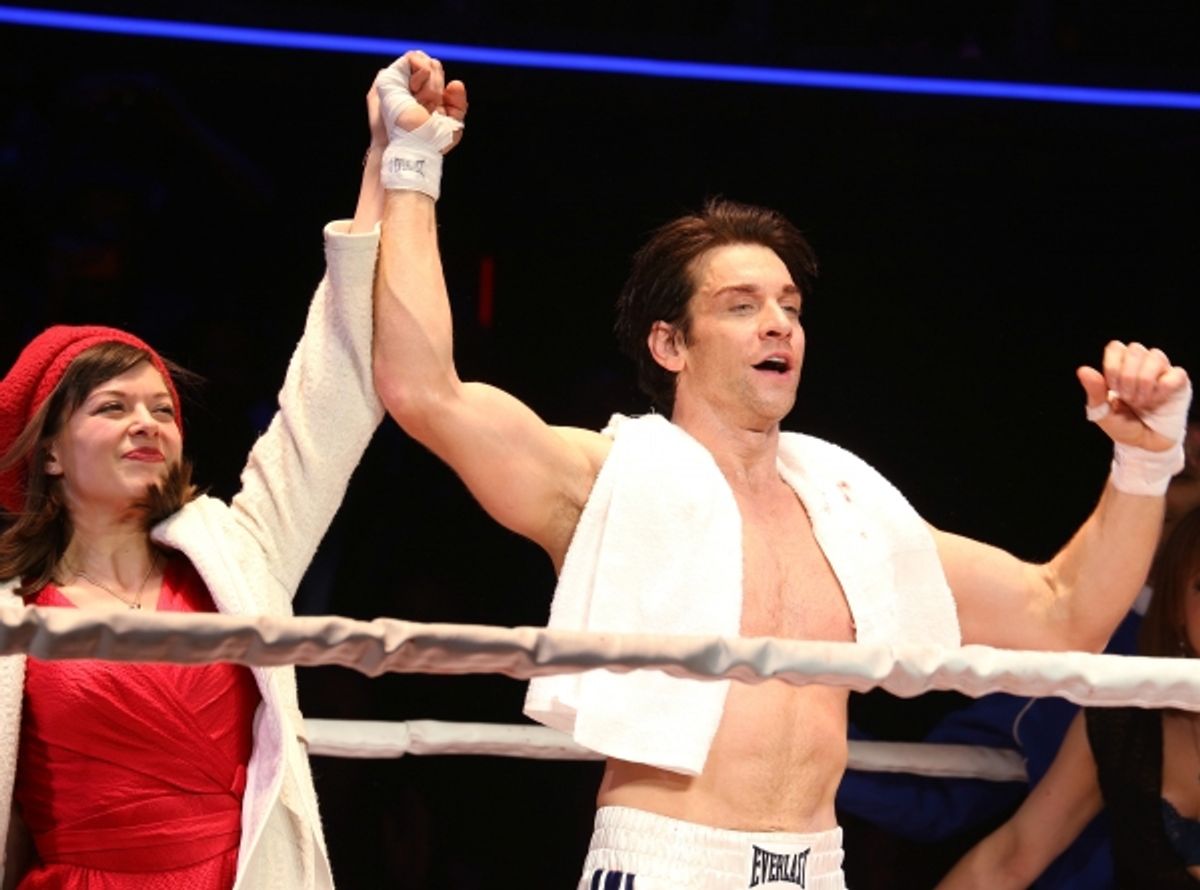 Margo Seibert and Andy Karl  at 