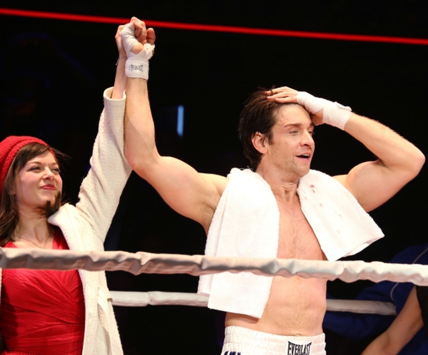 Photo Coverage: Go In the Ring with the Cast of ROCKY! Inside the Opening Night Curtain Call!  Image