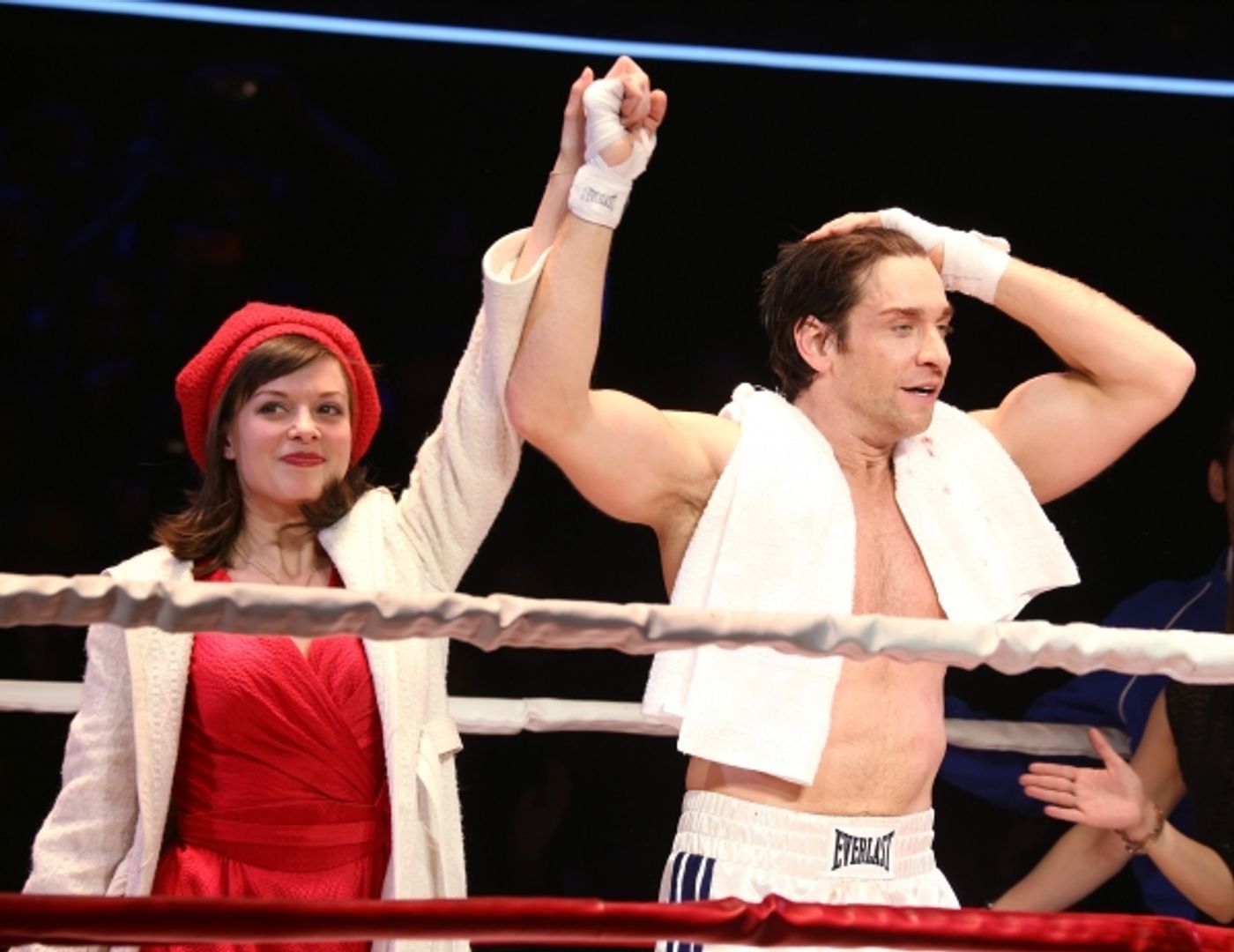 Photo Coverage: Go In the Ring with the Cast of ROCKY! Inside the Opening Night Curtain Call!  Image