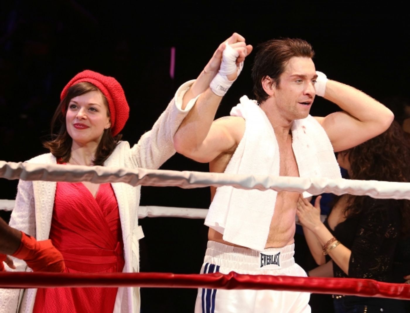 Photo Coverage: Go In the Ring with the Cast of ROCKY! Inside the Opening Night Curtain Call!  Image