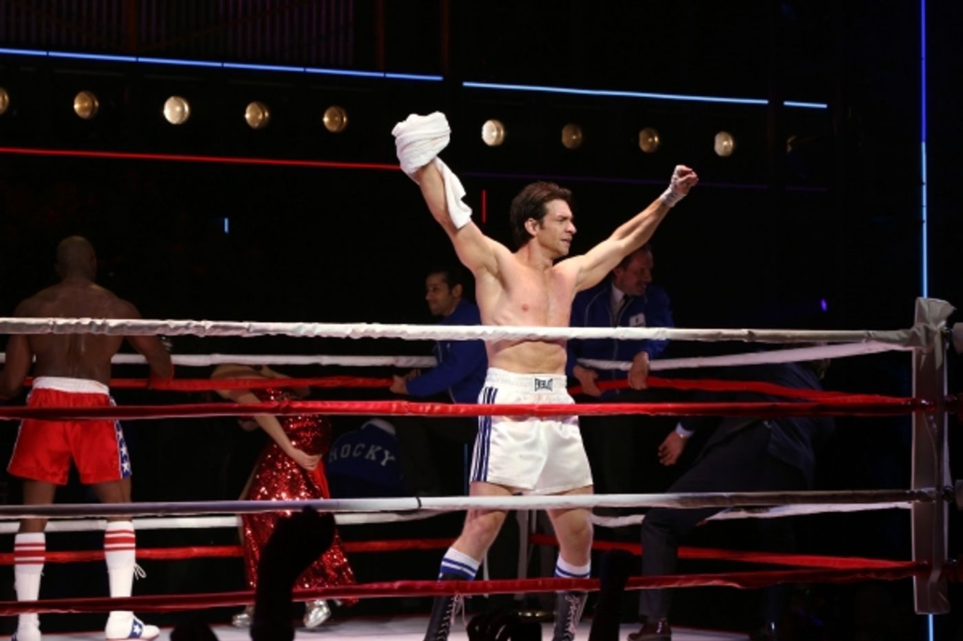 Photo Coverage: Go In the Ring with the Cast of ROCKY! Inside the Opening Night Curtain Call!  Image