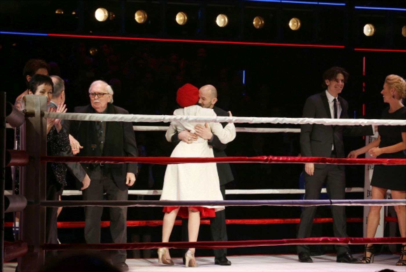 Photo Coverage: Go In the Ring with the Cast of ROCKY! Inside the Opening Night Curtain Call!  Image