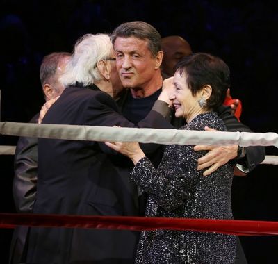 Thomas Meehan, Lynn Ahrens and Sylvester Stallone Photo