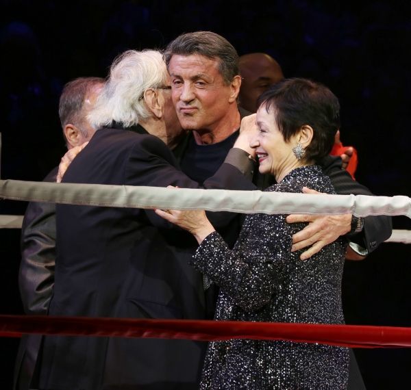 Thomas Meehan, Lynn Ahrens and Sylvester Stallone Photo
