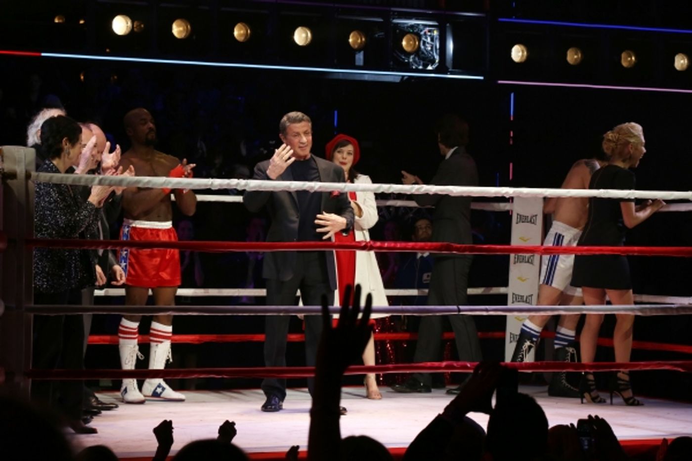 Photo Coverage: Go In the Ring with the Cast of ROCKY! Inside the Opening Night Curtain Call!  Image