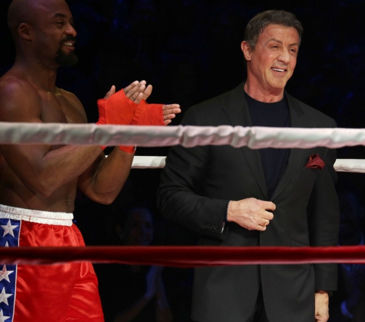 Terence Archie and Sylvester Stallone  at 