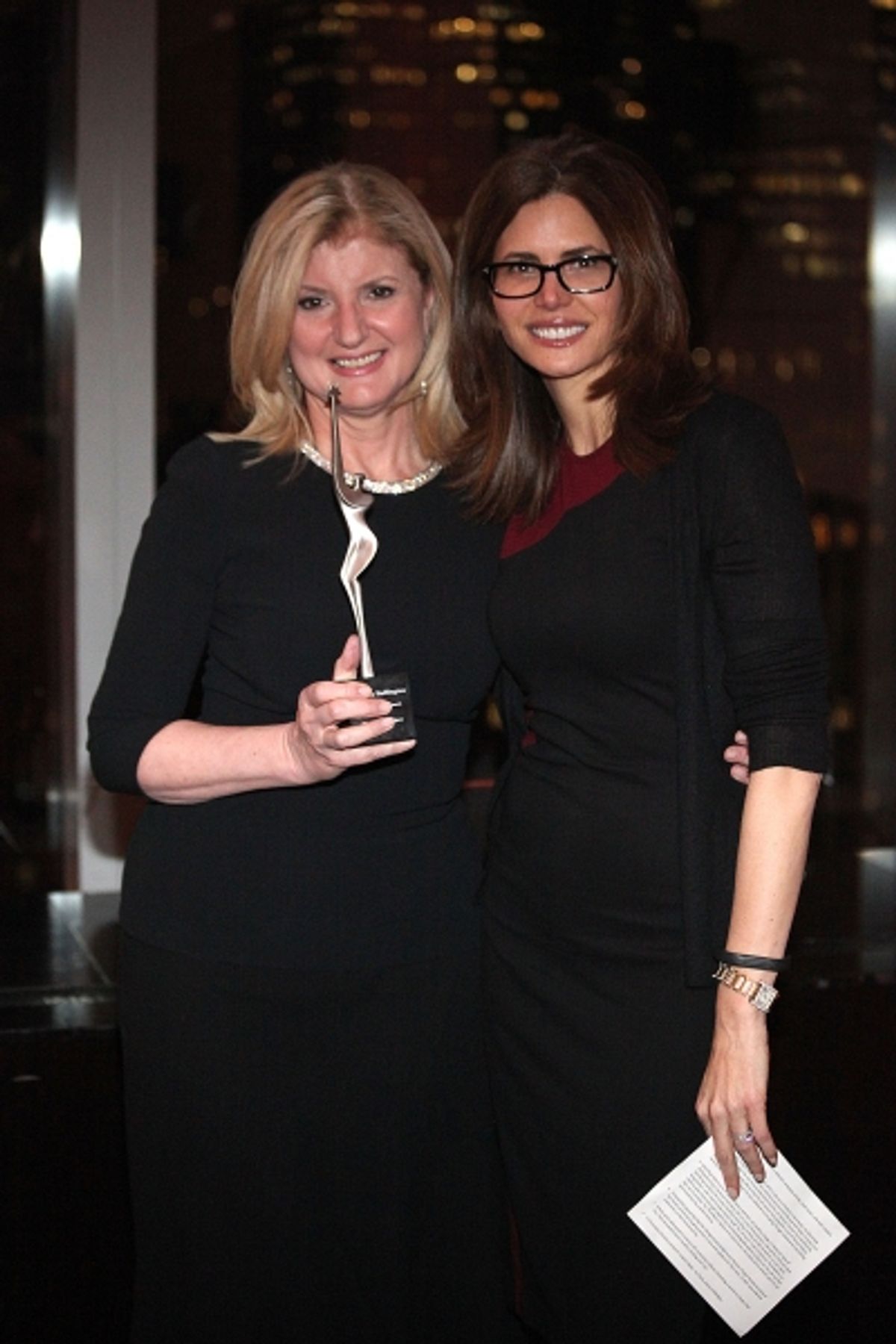 Arianna Huffington, Desiree Gruber at 