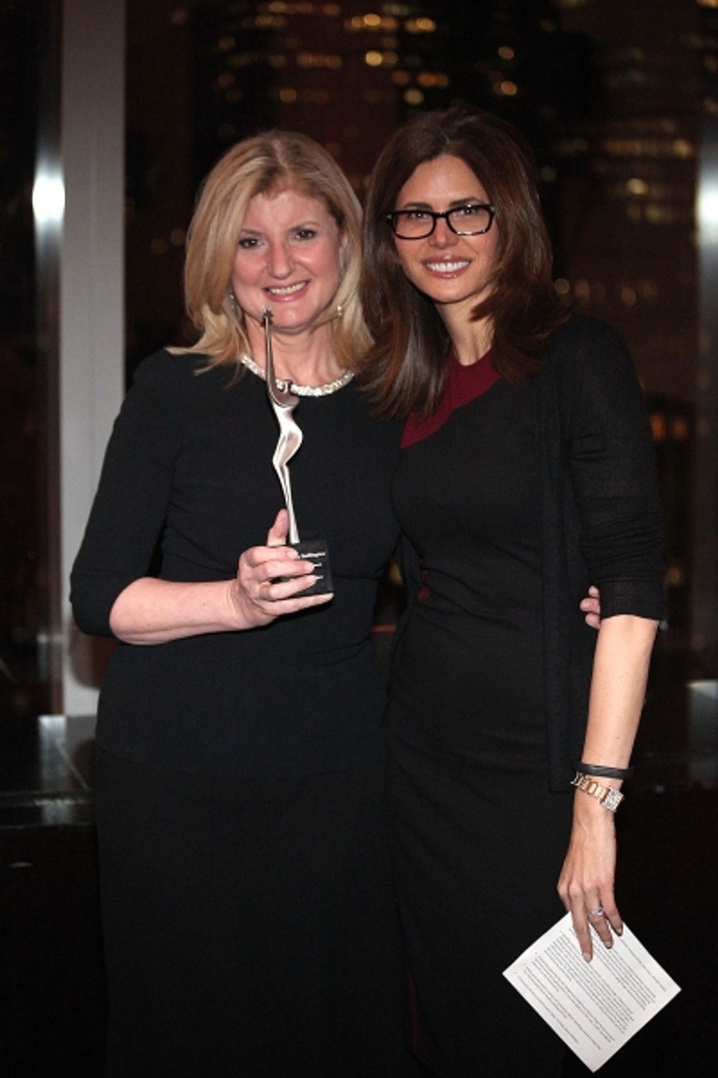 Photo Flash: Arianna Huffington, Sharon Bush & Joan Vail Thorne Honored at Women's Project Theater's Women of Achievement Gala  Image