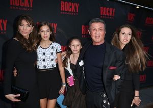 Jennifer Flavin and Sylvester Stallone with family @ BroadwayWorld Jennifer Flavin and Sylvester Stallone with family Photo