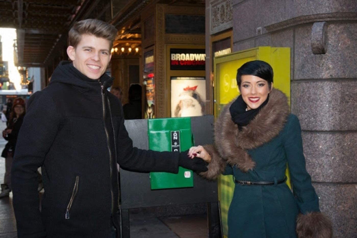Photo Flash: Broadway In Chicago & Performers From HEARTBEAT OF HOME Green Marquees As Part of ShamROCK Chicago  Image
