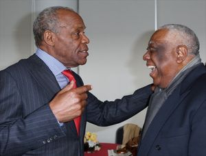Danny Glover and Woodie King Jr. @ BroadwayWorld Danny Glover and Woodie King Jr. Photo