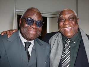 Voza Rivera and Woodie King Jr. @ BroadwayWorld Voza Rivera and Woodie King Jr. Photo