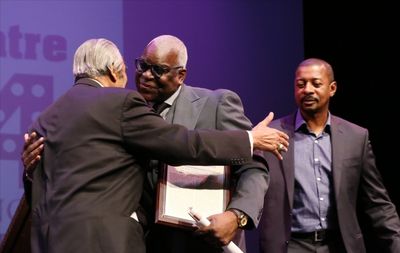 Charles Rangel and Voza Rivers and Robert Townsend Photo