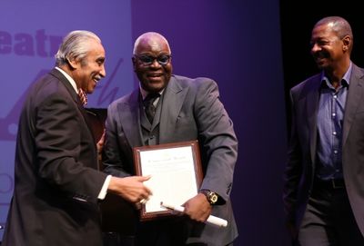 Charles Rangel, Voza Rivers and Robert Townsend  Photo