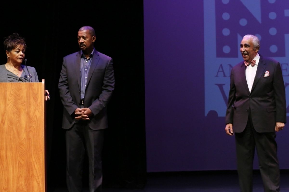 Inez Dickens, Robert Townsend and Charles Rangel  at 