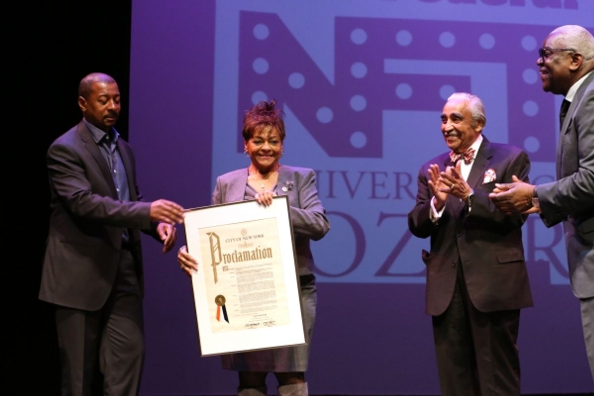Robert Townsend, Inez Dickens, Charles Rangel and Voza Rivers at 