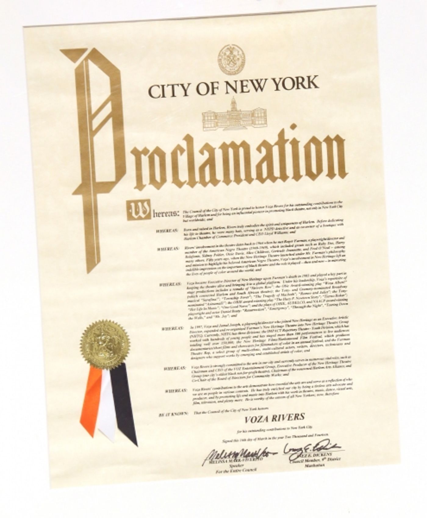 Photo Coverage: New Federal Theatre Honors Voza Rivers - Part One  Image