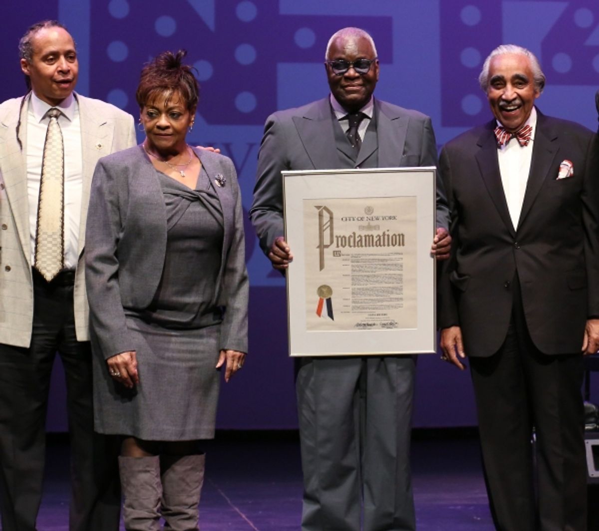 Jamal Joseph, Inez Dickens, Voza Rivers, Charles Rangel  at 