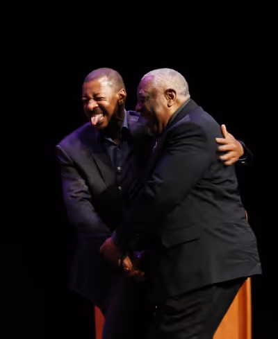 Robert Townsend and Woodie King Jr.  Photo