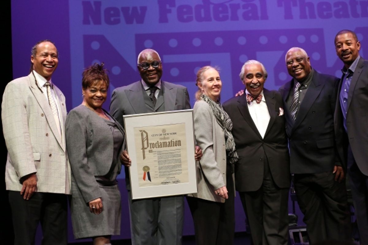 Jamal Joseph, Inez Dickens, Voza Rivers, Charles Rangel, Woodie King Jr. and Robert Townsend  at 