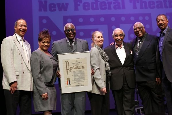 Jamal Joseph, Inez Dickens, Voza Rivers, Charles Rangel, Woodie King Jr. and Robert T Photo