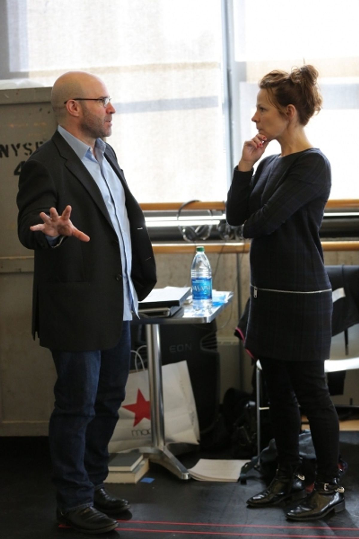 Scott Z. Burns and Lili Taylor at 