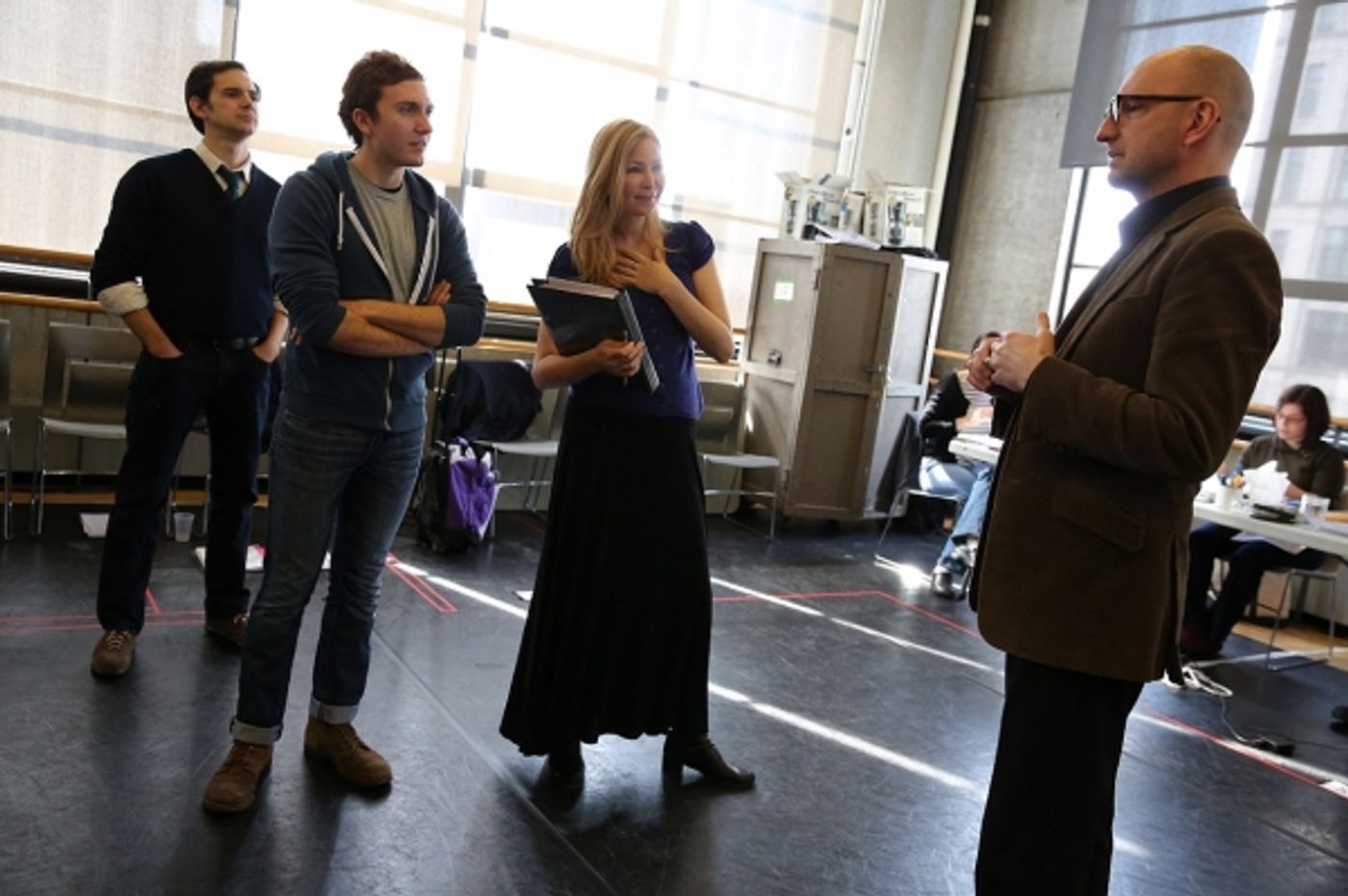 Photo Flash: In Rehearsal with Chloe Grace Moretz, Jennifer Westfeldt and More in THE LIBRARY at the Public Image