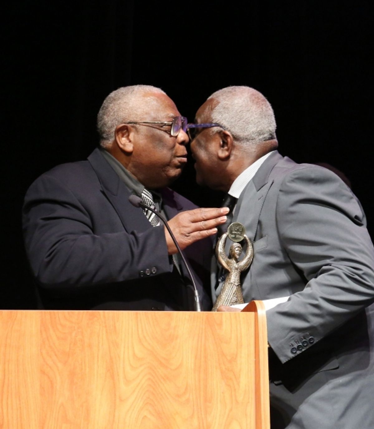 Woodie King Jr. and Voza Rivers at 