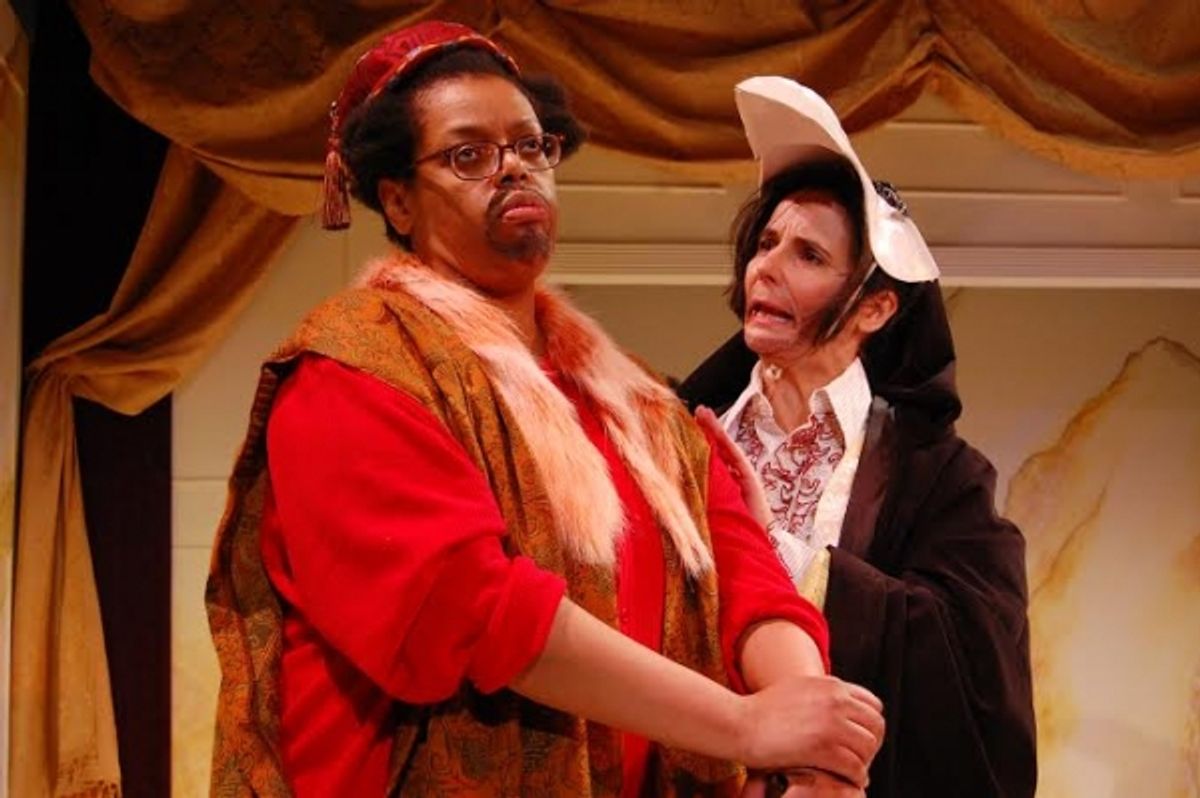Natalie Lebert (Sir Patient Fancy) and Virginia Baeta (Sir Credulous Easy) at 