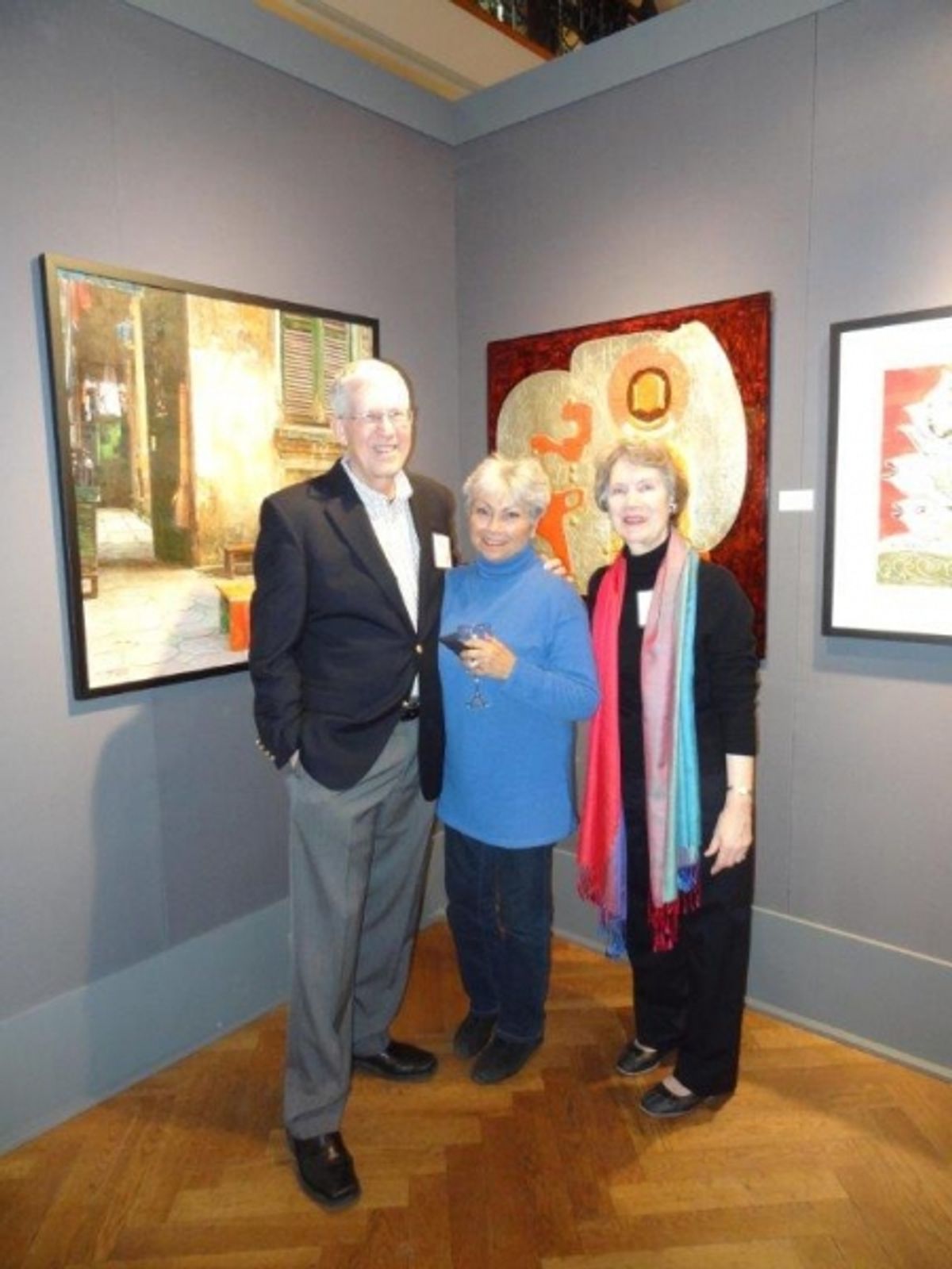 John Day, Hanna Jako, Judith Day (owner, Vietnamese Contemporary Fine Art ) at First Annual Asia Art Fair Kicks Off Asia Week 2014