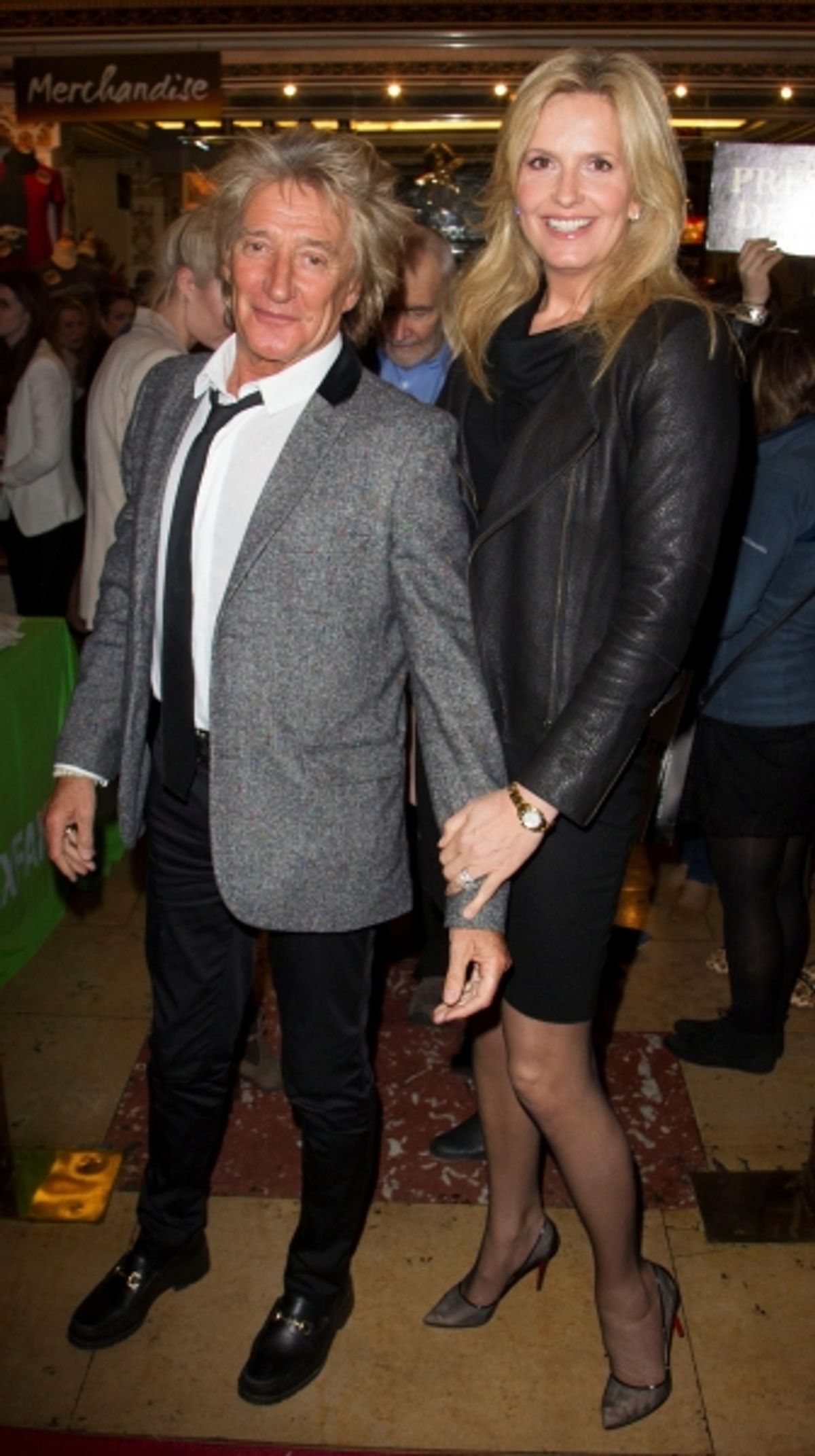 Rod Stewart and Penny Lancaster  at 
