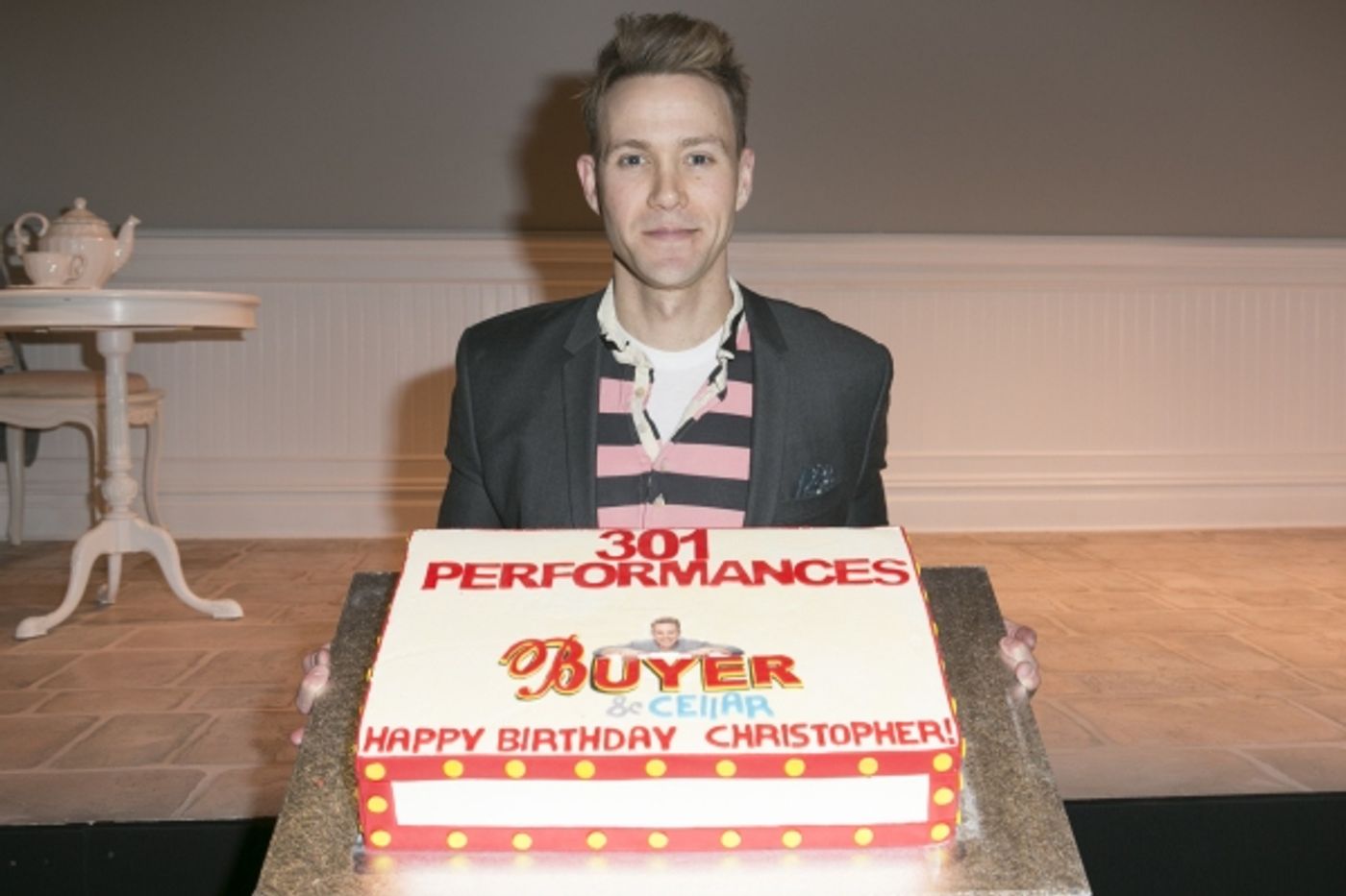 Photo Coverage: Christopher J. Hanke Joins BUYER & CELLAR and Celebrates Birthday!  Image