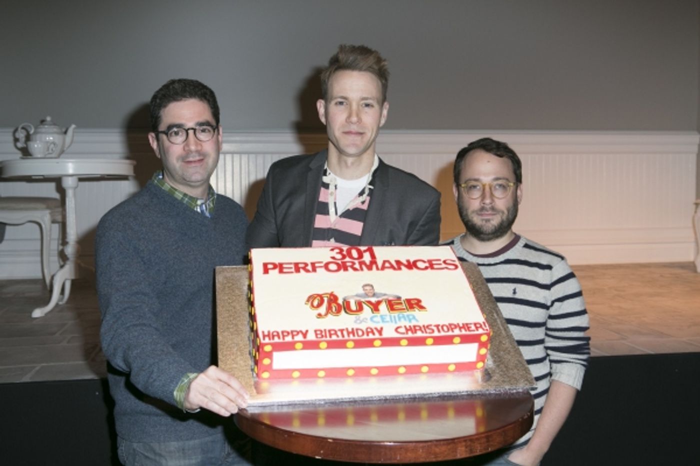 Photo Coverage: Christopher J. Hanke Joins BUYER & CELLAR and Celebrates Birthday!  Image