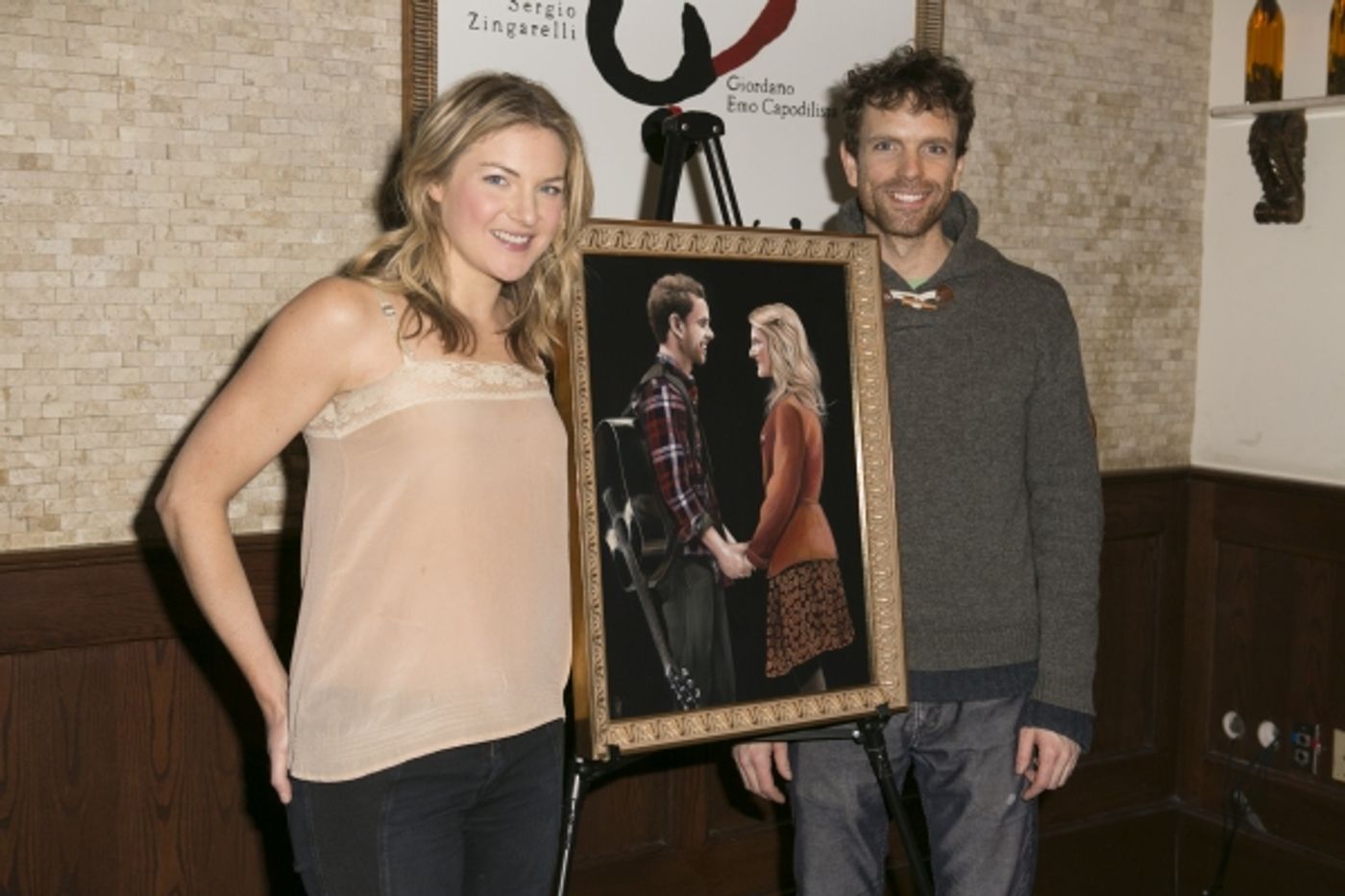 Photo Coverage: ONCE Celebrates 2 Years on Broadway with Portrait at Tony's Di Napoli  Image