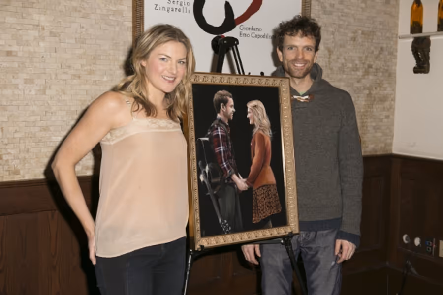 Photo Coverage: ONCE Celebrates 2 Years on Broadway with Portrait at Tony's Di Napoli Image