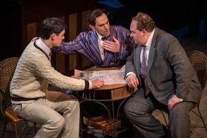 Hollis (Robert Lenzi) and Wilson (Andrew Rothenberg) convince Addison (Michael Aaron Lindner) to build ''Addison’s City'' @ BroadwayWorld Hollis (Robert Lenzi) and Wilson (Andrew Rothenberg) convince Addison (Michael Aaron Photo