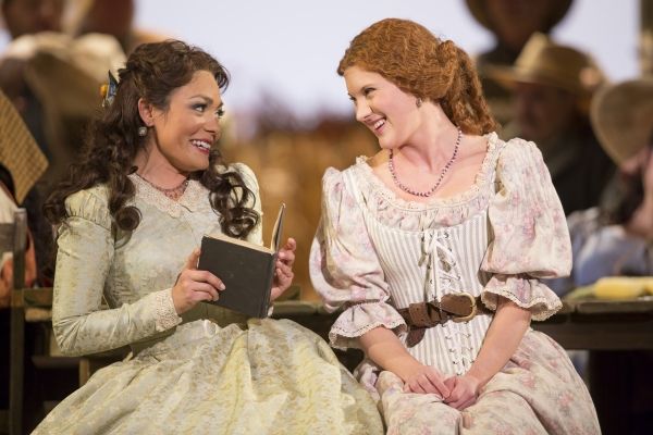 Ailyn Perez as Adina and Shantelle Przybylo as Giannetta  Photo