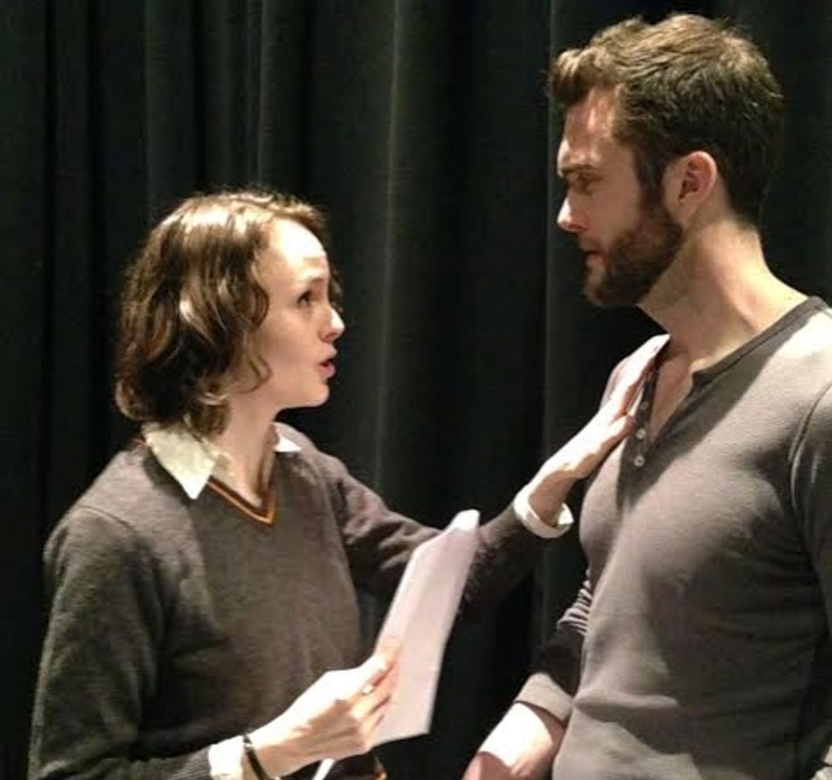 Ellen Adair (Rosalind) and Patrick Mulryan (Orlando) at 