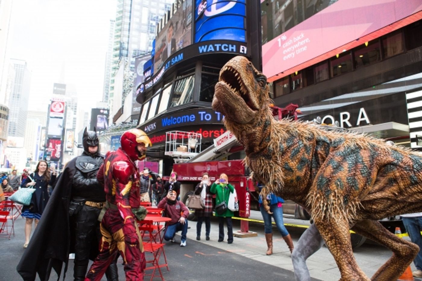 Photo Coverage: Baby T from WALKING WITH DINOSAURS Takes Over Times Square  Image