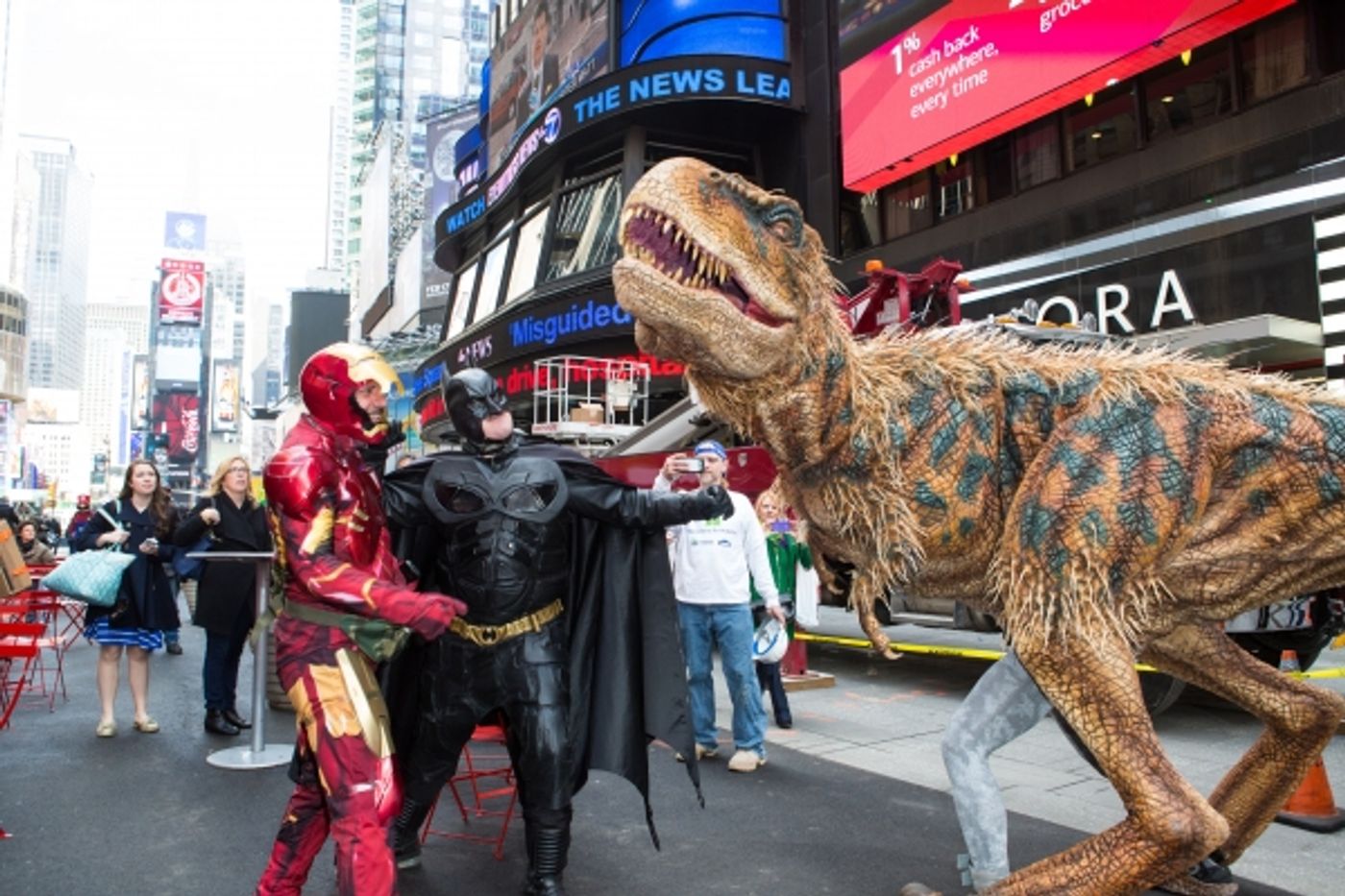 Photo Coverage: Baby T from WALKING WITH DINOSAURS Takes Over Times Square  Image