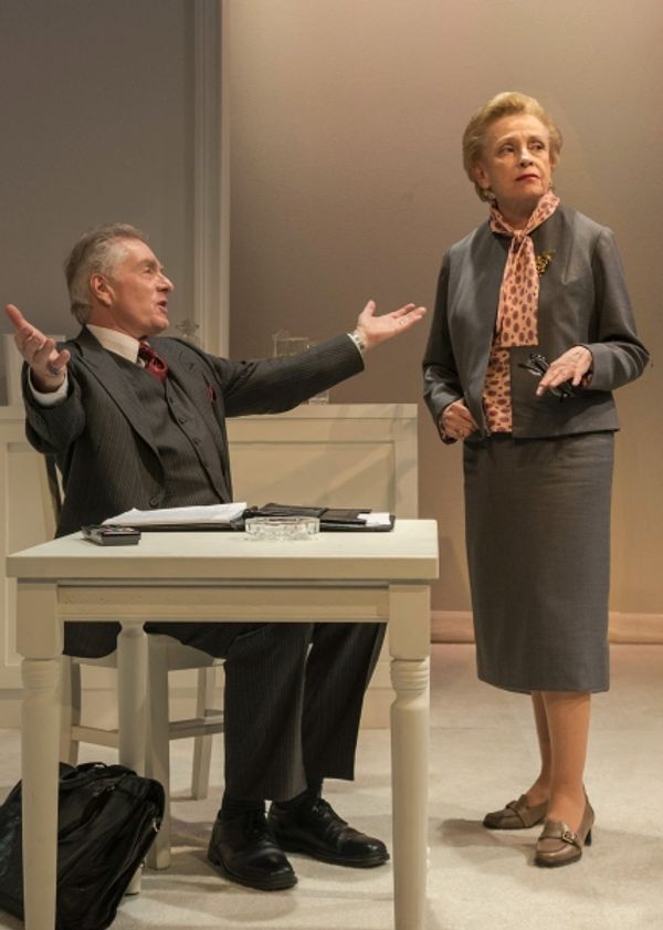 Peter Brouwer (Lester) and Roberta Maxwell (Lillian Hellman) Photo