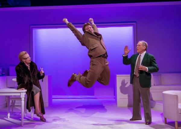 Roberta Maxwell (Lillian Hellman), Rowan Michael Meyer (Ryan Hobbs) and Dick Cavett ( Photo