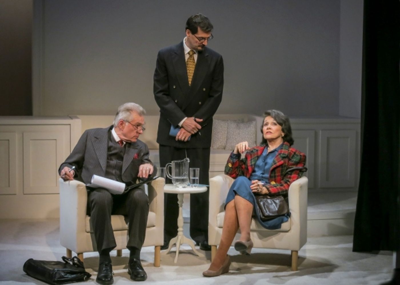 Photo Flash: First Look at Dick Cavett, Roberta Maxwell and Marcia Rodd in HELLMAN v. McCARTHY at Abingdon  Image